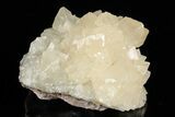 Fluorescent Calcite Crystal Cluster on Barite - Morocco #190887-1